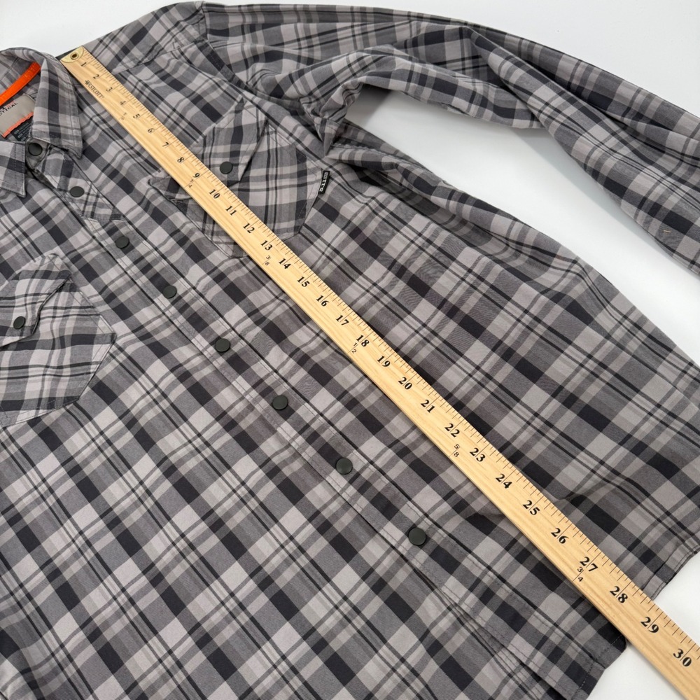 511 Tactical Mens Medium Long Sleeve Plaid Snap Button Shirt US Military Utility - Picture 5 of 6